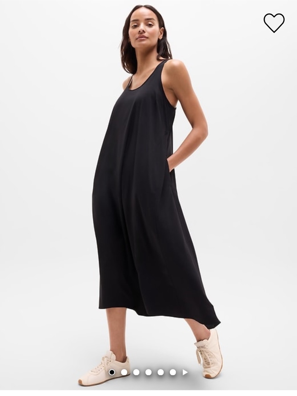 Athleta presidio traveler maxi dress, black  medium - Picture 2 of 6